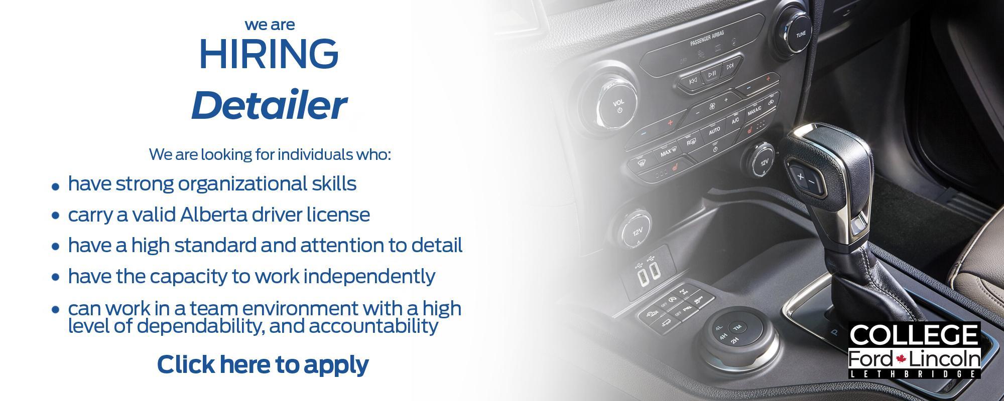 Car DetailerJob Listing Car Detailer Job Listing